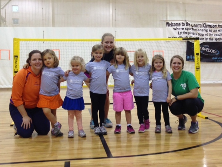 Custom TShirts for Early Start Volleyball Participants Pose For Pics