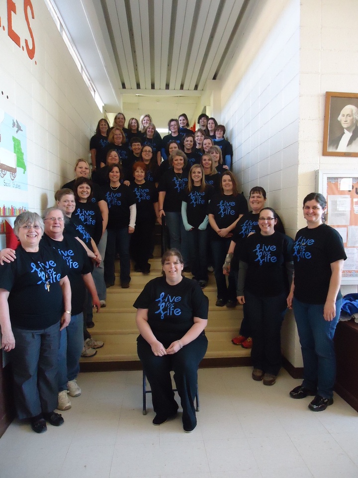 Kim's Blue Ribbon Warriors T-Shirt Photo