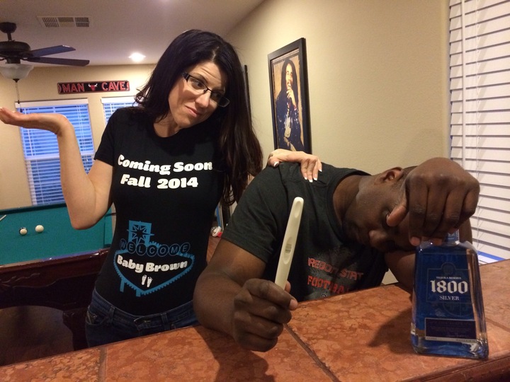 Pregnancy Reveal Photo Mailer T-Shirt Photo