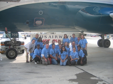 Us Airways Phl In Flight T-Shirt Photo