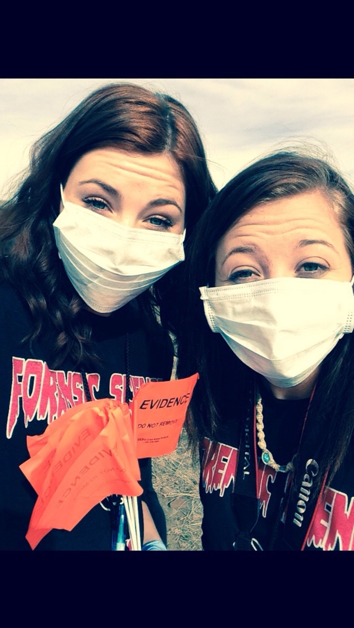 Rocking Forensic Science T Shirts At Our Crime Scene  T-Shirt Photo