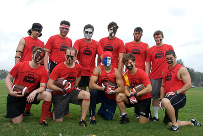 Mc Clugage's Luggage Flag Football Team T-Shirt Photo
