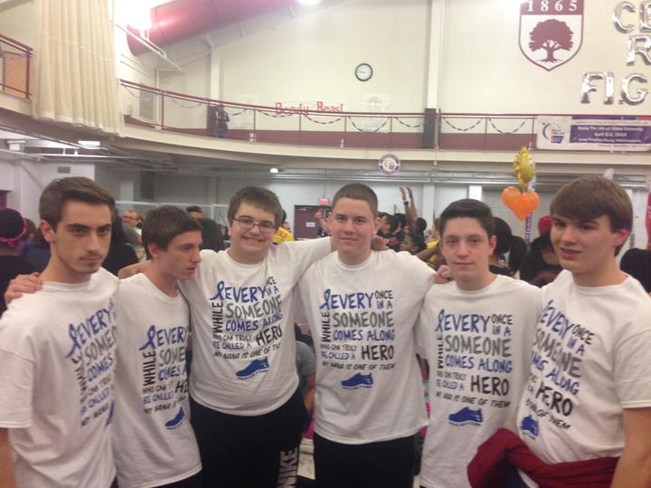 Boys Supporting Their Nana's! Cancer Stinks!!! T-Shirt Photo