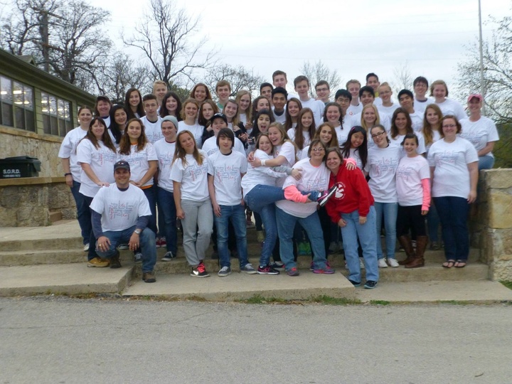 Exchange Students Camping T-Shirt Photo