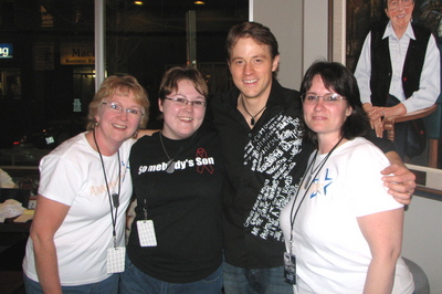 Fans Of Country Artist Aaron Lines Sporting Their New Shirts T-Shirt Photo