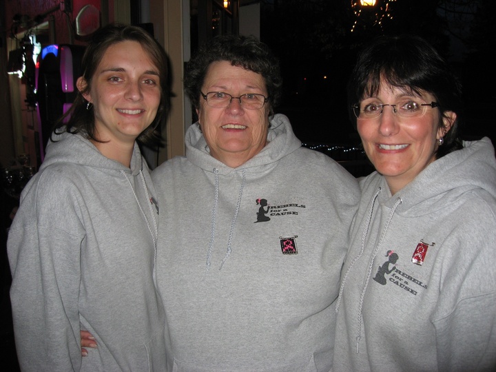 3 Generations Of Rebels Fighting Cancer T-Shirt Photo