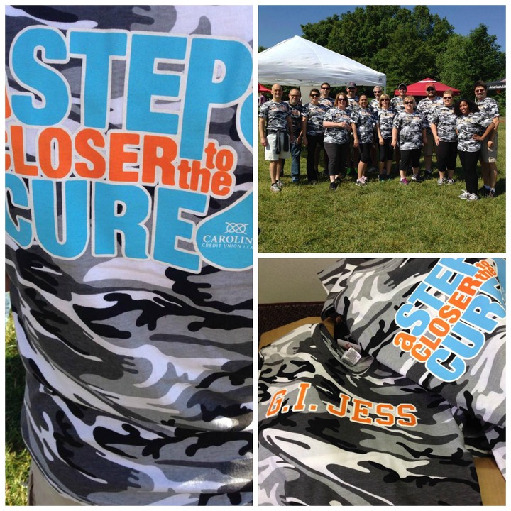 Team G.I. Jess  A Step Closer To The Cure T-Shirt Photo