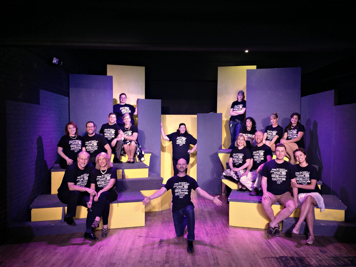 Cast & Crew Of Company At Reno's Good Luck Macbeth T-Shirt Photo