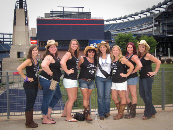 Alli's Bachelorette At Gillette Stadium T-Shirt Photo