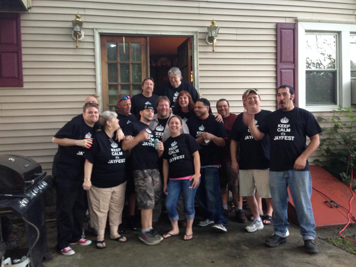 Half The Crew Showing Off Our Jayfest Tee's T-Shirt Photo