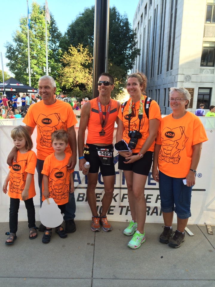 Cheering On Our Ironman. 09.07.14 T-Shirt Photo