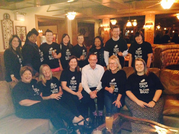 Be Calm And Blame Brad T-Shirt Photo