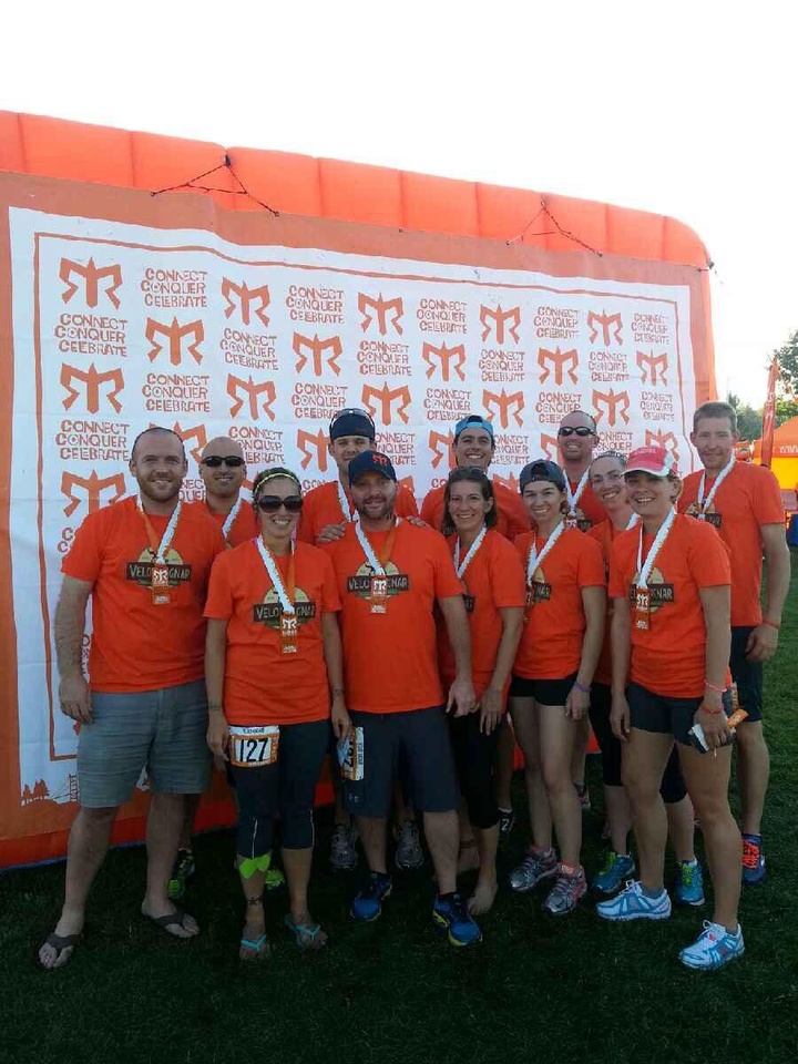 Veloci Ragnar @ The Finish Line! T-Shirt Photo