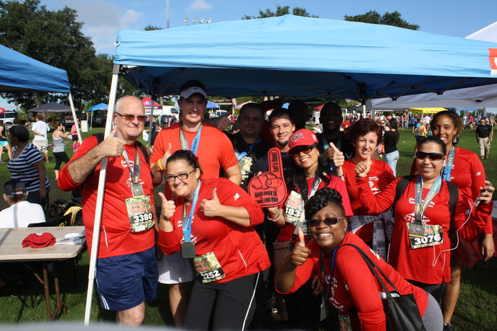 Saft Runners...Looking Cool In Our Custom Ink Shirts! T-Shirt Photo