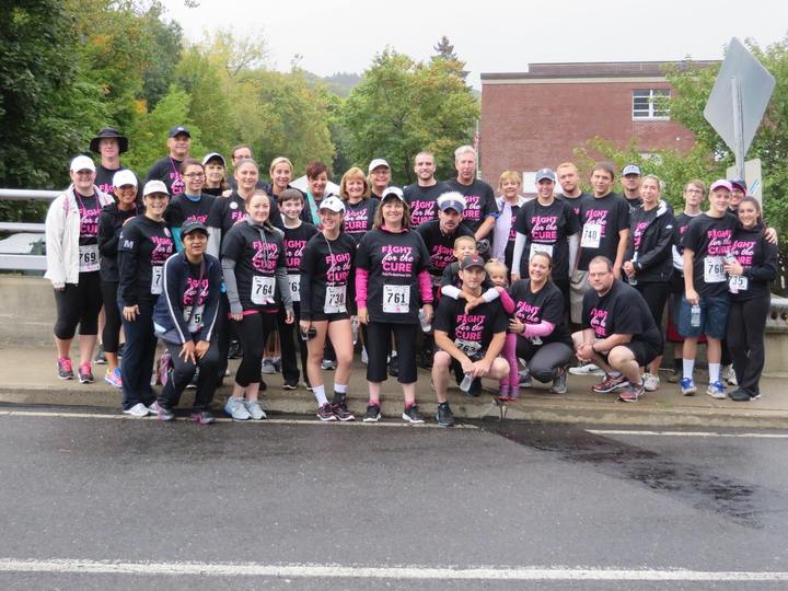 Pink Pedestrians Pounding The Pavement For Seymour Pink T-Shirt Photo