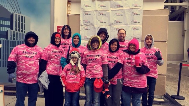 Ashlea's Army For Diabetes! T-Shirt Photo