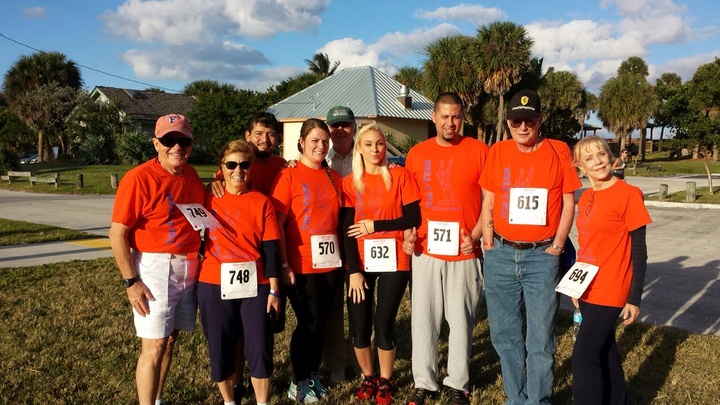 Beach To Bar Walk For Cystic Fibrosis T-Shirt Photo