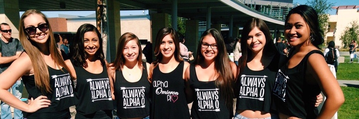 Alpha Omicron Pi Sorority  Theta Iota Chapter T-Shirt Photo