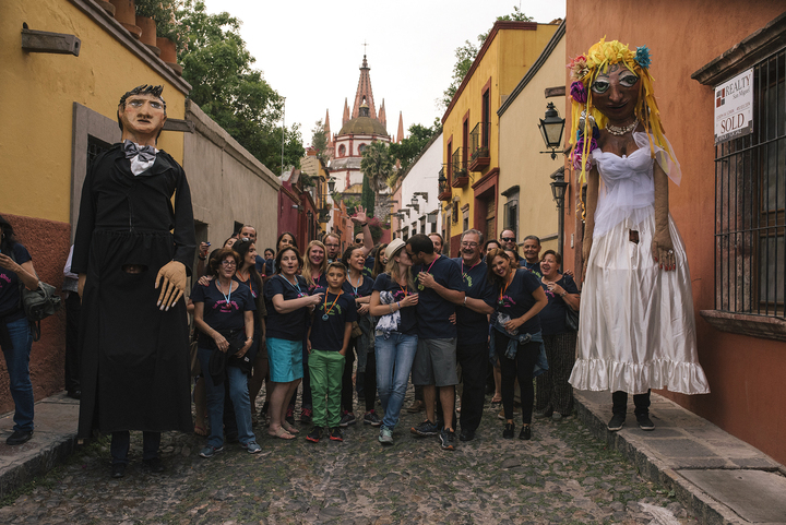 Callejoneada At San Miguel De Allende T-Shirt Photo