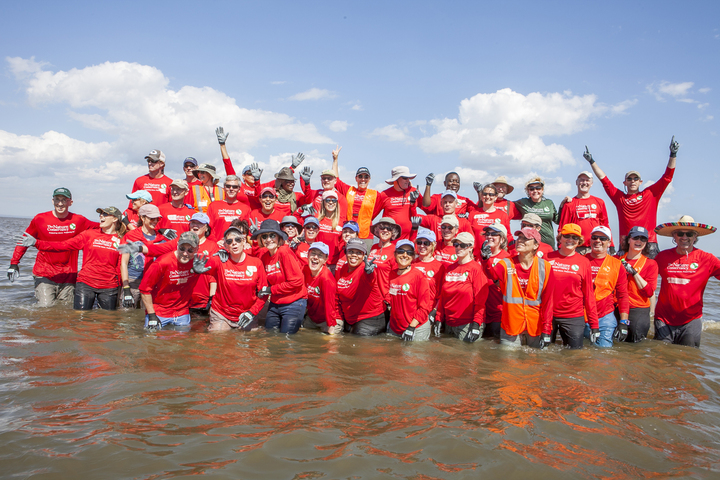 Building An Oyster Reef T-Shirt Photo