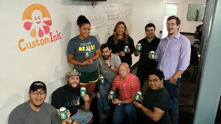 Koozies In Action! T-Shirt Photo