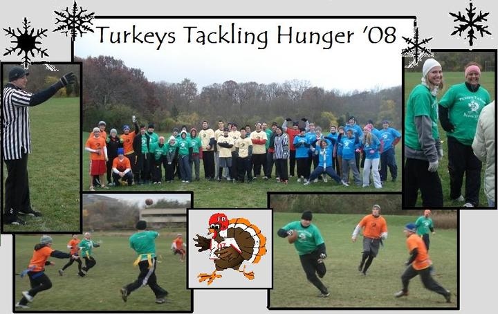 Turkeys Tackling Hunger Flag Football Tournament T-Shirt Photo