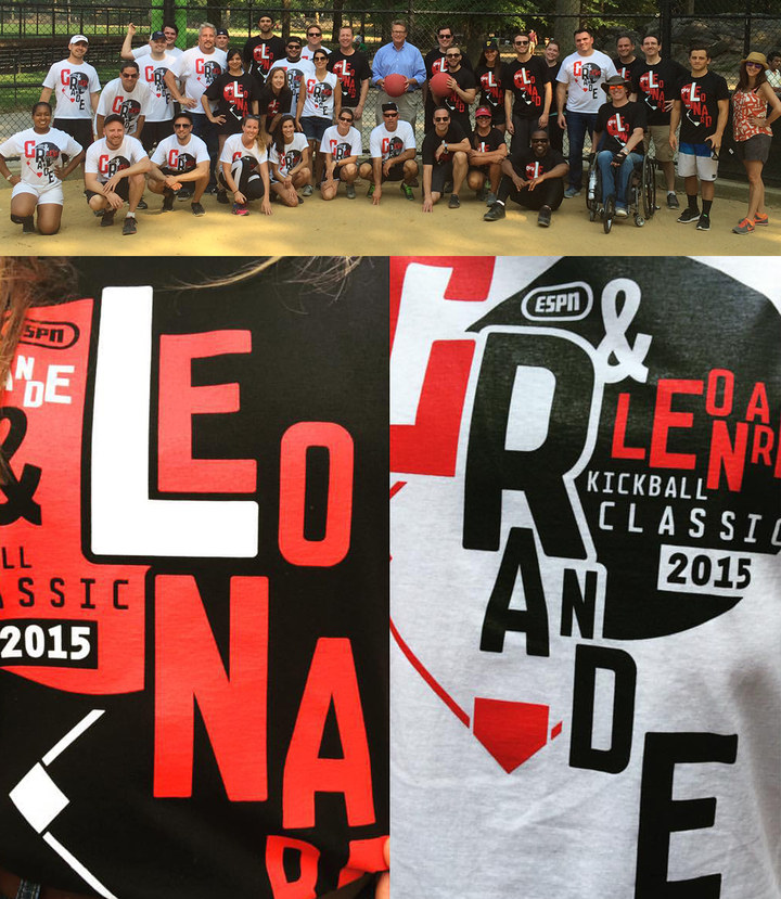 1st Annual Grande & Leonard Kickball Classic T-Shirt Photo