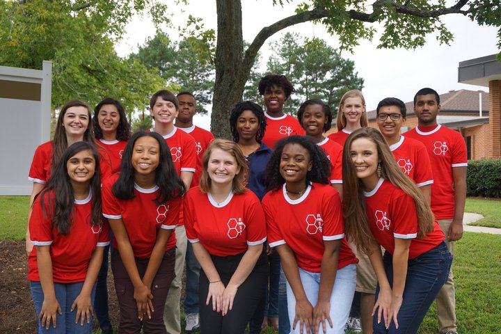 Student Ambassadors Represent In Red T-Shirt Photo