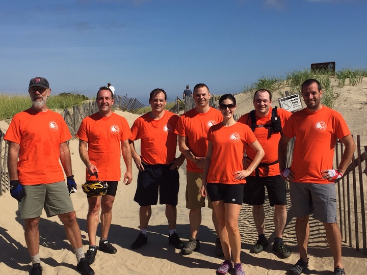 Seven Cyclists On Cape Cod  T-Shirt Photo