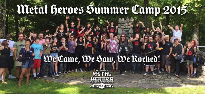 Metal Heroes Summer Camp Showing Some Custom Ink T Shirt Spirit! T-Shirt Photo