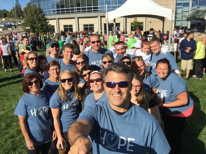 U Mass Memorial Walk For Cancer  T-Shirt Photo