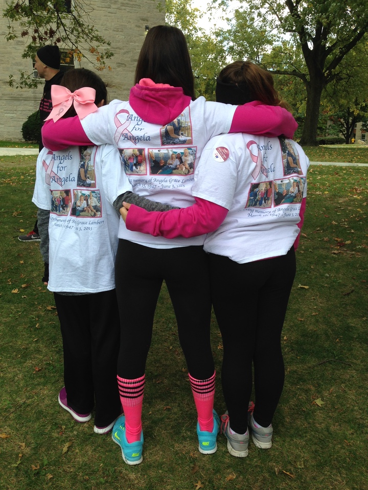 Family Angels Walking In Memory Of Angela T-Shirt Photo