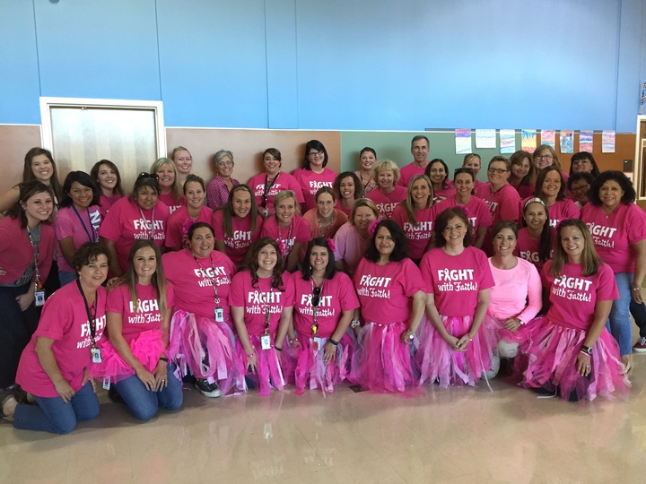 Fighting With Faith For Team Oakes T-Shirt Photo