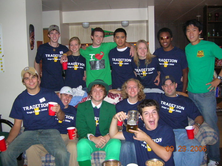 Football Pregaming   Notre Dame Kegs & Eggs T-Shirt Photo