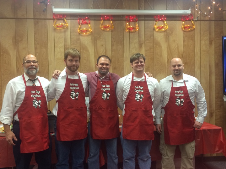 Five Guys Christmas  T-Shirt Photo