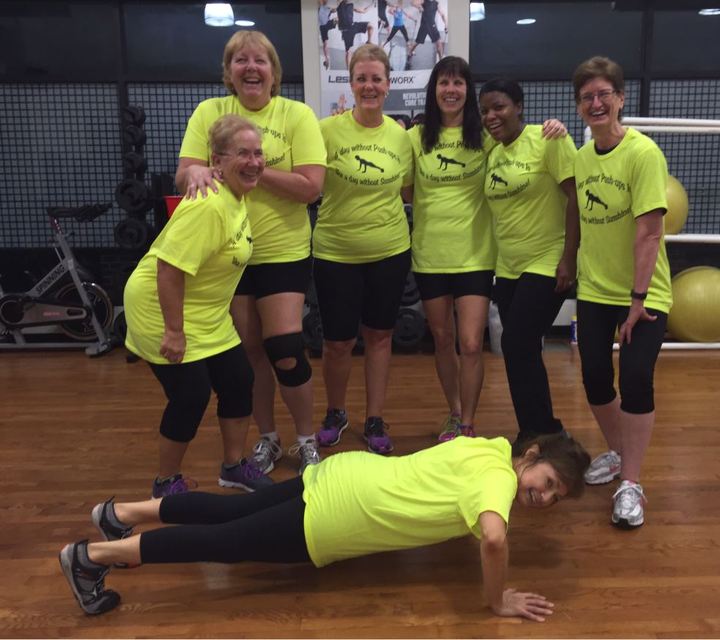 A Day Without Push Ups Is Like A Day Without Sunshine! T-Shirt Photo