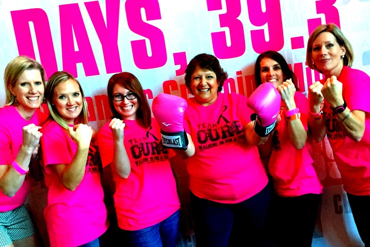 Team Courage Fighting Against Breast Cancer! T-Shirt Photo
