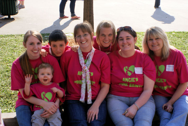 Angie's Pink Saints T-Shirt Photo