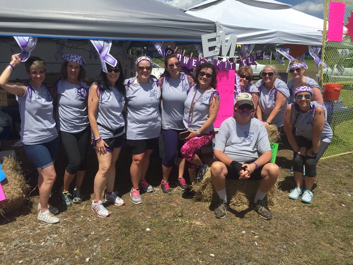 Em Power Fit Club Supports Local Relay For Life  T-Shirt Photo