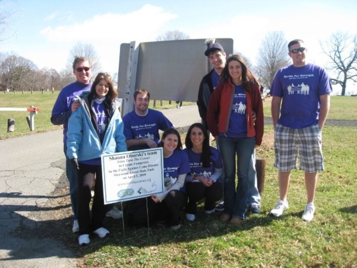 Lyme Disease Awarness Walk Strides For Strength T-Shirt Photo
