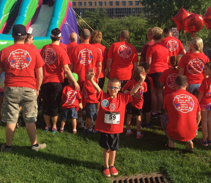 Andrew's Heroes Walk Together To Support Autism Awareness! T-Shirt Photo