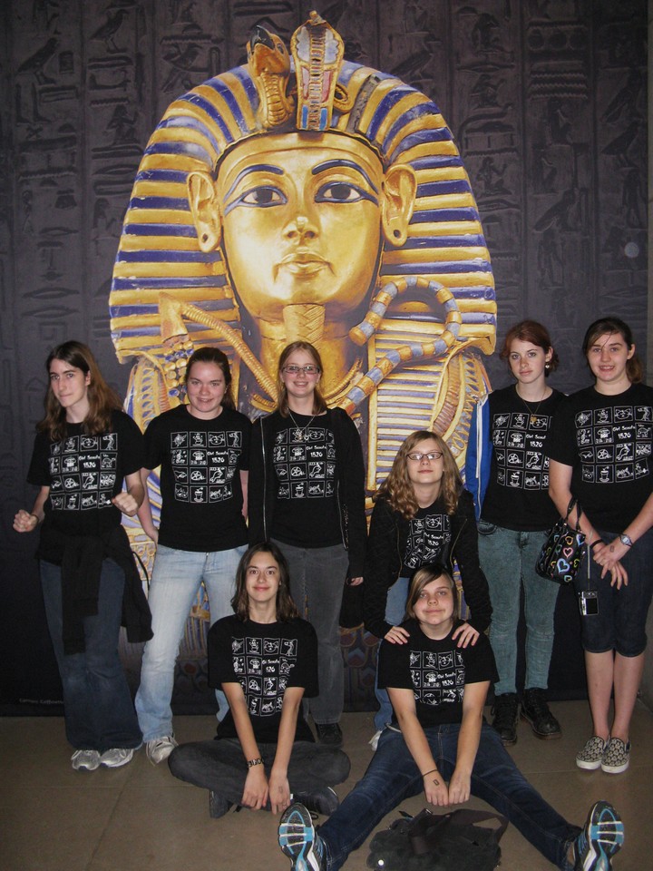 Girl Scouts Visit King Tut T-Shirt Photo