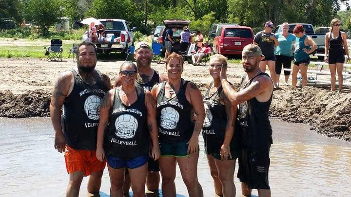 Mud Volleyball T-Shirt Photo