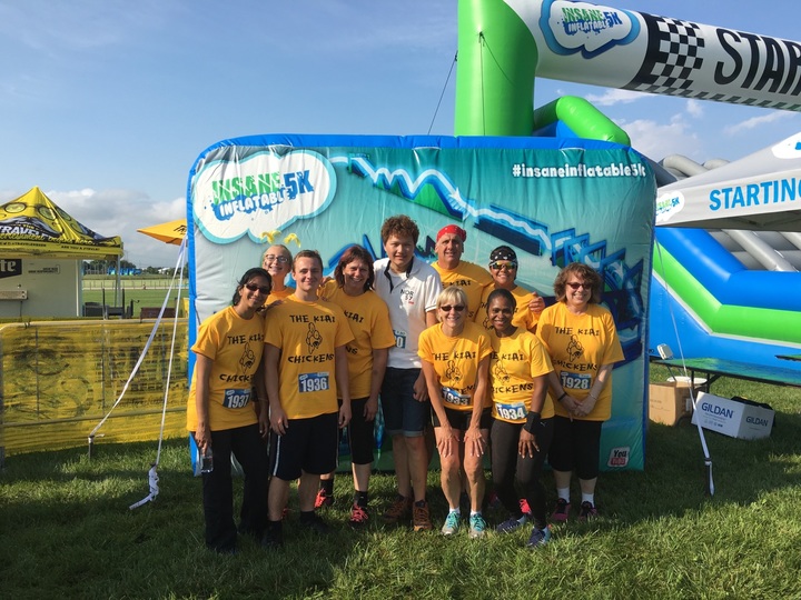 The Kiai Chickens Conquer Insane Inflatables!! T-Shirt Photo