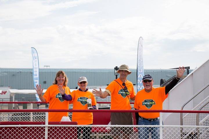 Casco Bay Islands Swim Run Volunteers Board The Ferry T-Shirt Photo