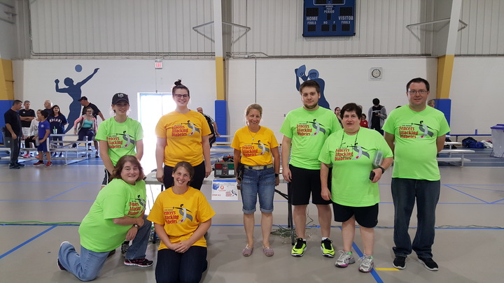Fencers Attacking Diabetes T-Shirt Photo