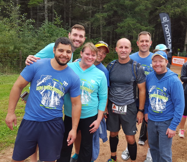 Team Run Wisconsinbly 2016 ~ Ragnar Trail Northwoods T-Shirt Photo