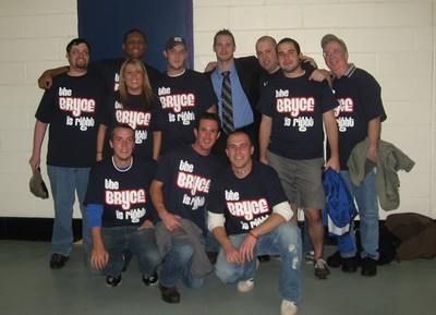 The Bryce "Is Right" Lampman With His Fans Of Section 302 T-Shirt Photo