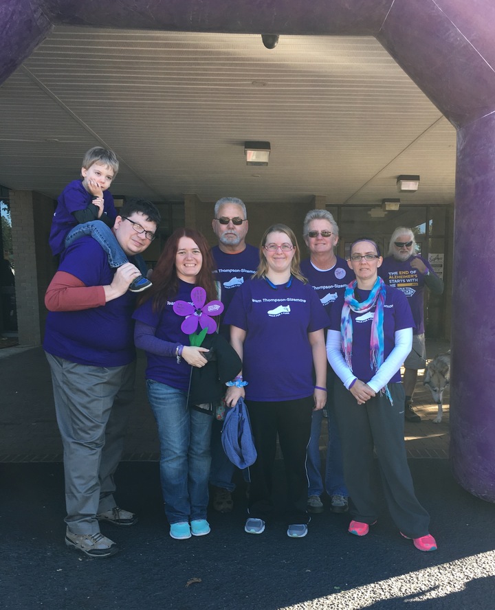 Team A Thompson Sizemore Raises Awareness For Alzheimer's Disease T-Shirt Photo