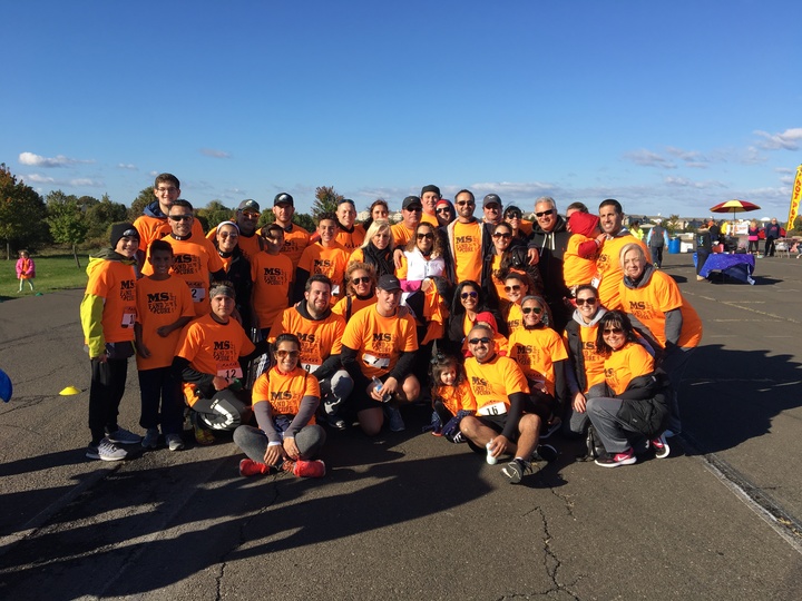 #Tea M Stevie  Ms Run For Research  T-Shirt Photo